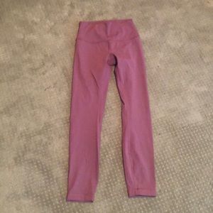 NWOT lululemon leggings 25” vintage plum 4